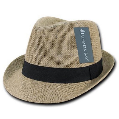 Decky Lunda Bay Jute Fedora Hat