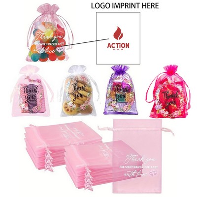 Drawstring Organza Candy Clear Pouch