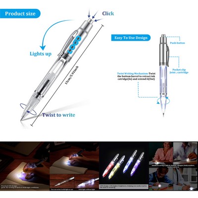 Lighted Tip Pen LED Pen