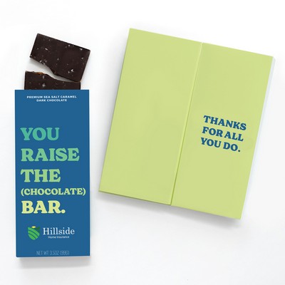 Full-Color Custom Sweeter Cards with Sea Salt Caramel Chocolate Bar