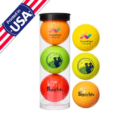 Colored Practice Golf Ball - Three Pack