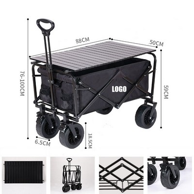 Collapsible Wagon With Folding Table