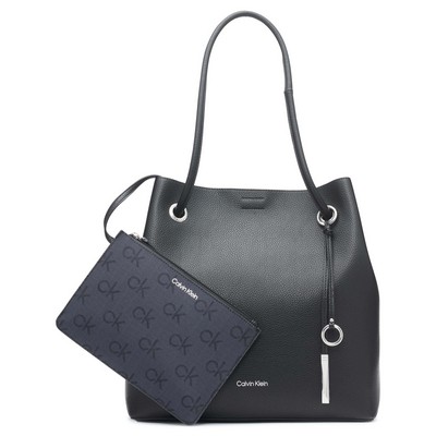 Calvin Klein® Black & Silver Gabrianna Tote Bag