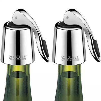 Stainless Steel Wine Bottle Stoppers with Silicone