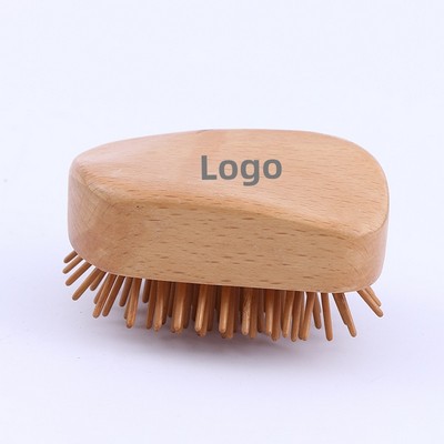 Wooden Scalp Massager Travel Detangling Hairbrush Air Cushion Hair Brushes