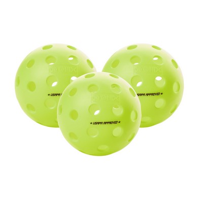 Escalade Sports Onix - Fuse G2 Outdoor Pickleball Balls 3-Pack - Neon Green