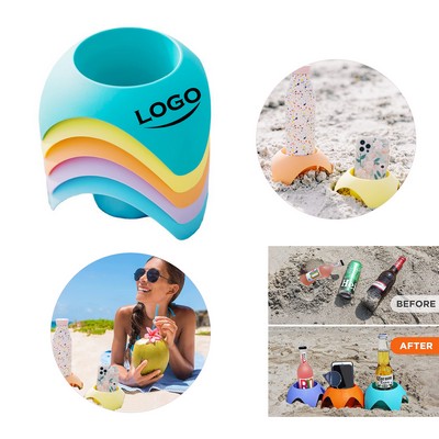 Sand & Beach Drink Holder Cup Organizer