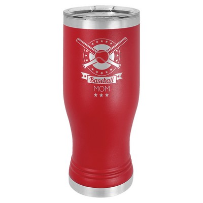 Red Polar Camel 20 oz Pilsner Tumbler with Clear Lid