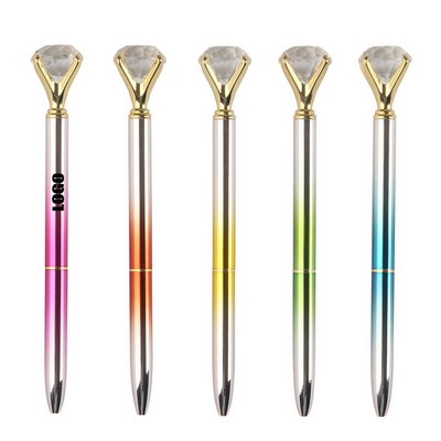 Crystal Diamond Gradient Metal Pen