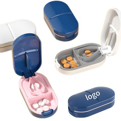 Mini Portable Medicine Cutter Pill Case