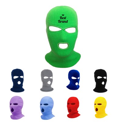 3 Hole Knitted Full Face Cover Mask