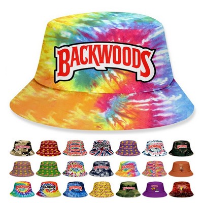 Custom Design Full Color Cotton Bucket Hat