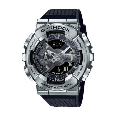 G-Shock Men's G-Shock Ana-Digi Silver-Tone & Black Resin Watch