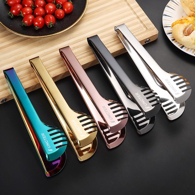 9.5" L Stainless Steel Serving Tongs Pasta Tong