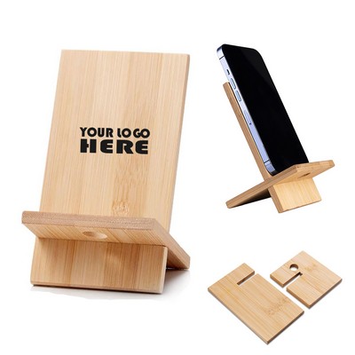 Detachable Bamboo Phone Stand