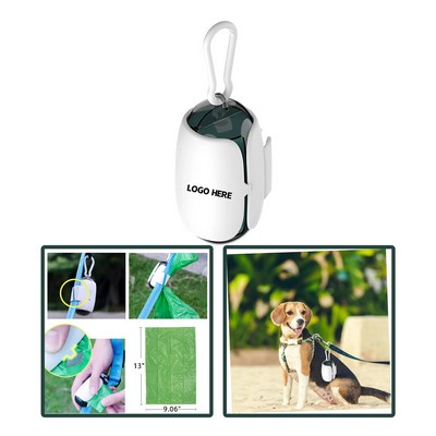 Dog Poop Bag Dispenser with Carabiner Clip