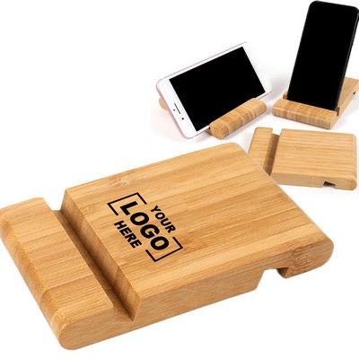 Bamboo Phone Stand Single Tier Holder