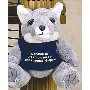 Continental Series Wolf Stuffed Animal w/Shirt (6")