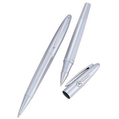 Satin Chrome Finish Ballpoint Pen