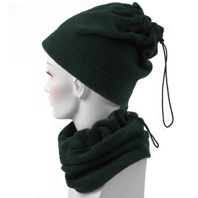 Hunter Green Fleece Neck Gaiter