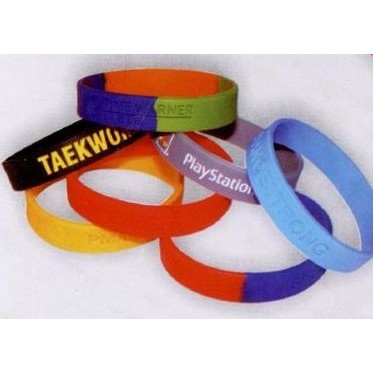 Debossed or Embossed Text/ Logo Custom Wristband