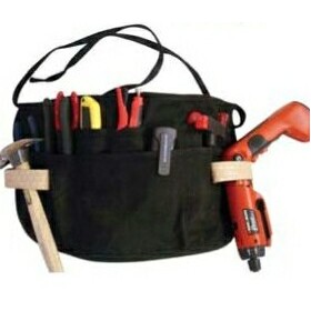 Canvas & Leather Tool Belt Apron