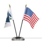 6"x8" 2 Desk Flag Set