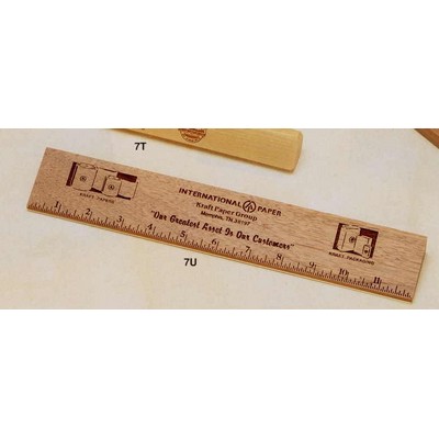 2"x12" Walnut 12" Ruler (7u)