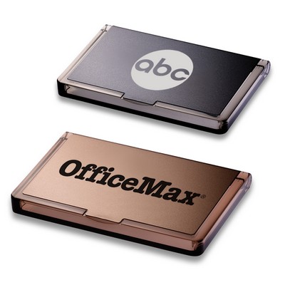 Polished Acrylic & Stainless Steel Business Card Case