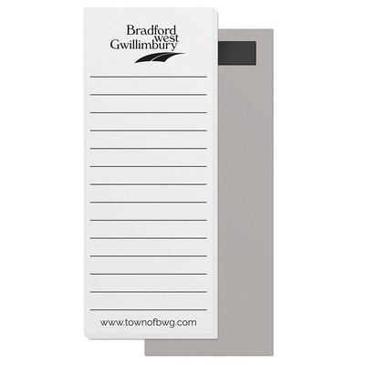 50 Page Magnetic Note-Pads with Black Imprint (2.75"x7")