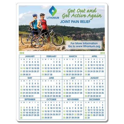 Year-at-a-Glance Full Color Plastic Write-On / Wipe off Wall Calendar