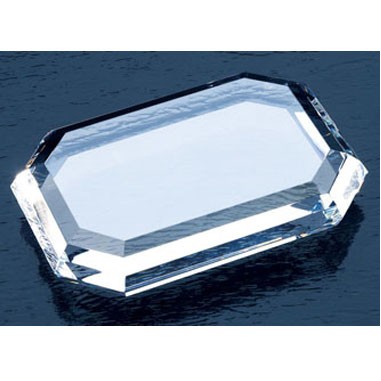 Rectangle Crystal Paperweight (Screened)