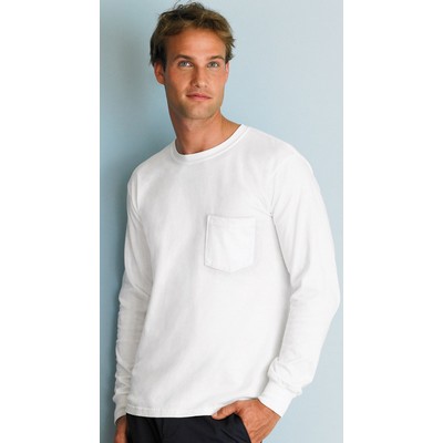 Gildan® Adult 6 Oz. Ultra Cotton Long Sleeve Tee Shirt w/ Pocket