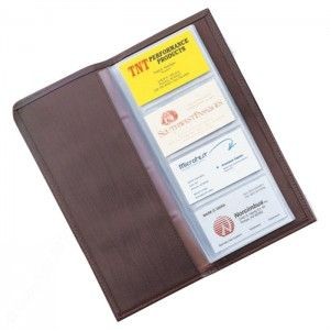 Bonded Leather 96 Card Capacity Business Card File