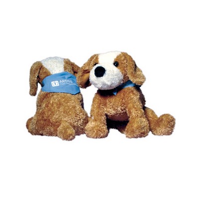 Custom Plush Dog w/ Imprinted Bandana