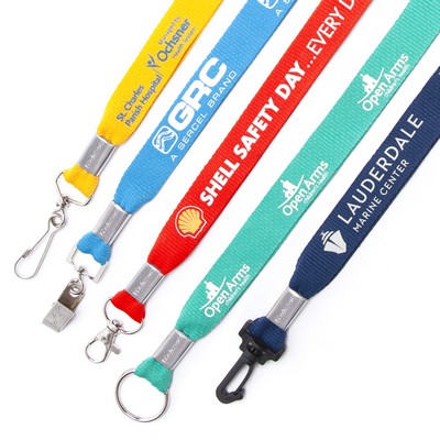 1/2" 8 Day Flat Polyester Lanyard