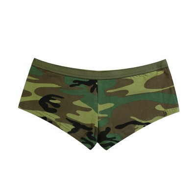 Women's Woodland Camouflage Booty Short Underwear