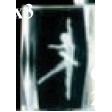 3D Ballerina Optical Crystal Award (2"x2"x3")