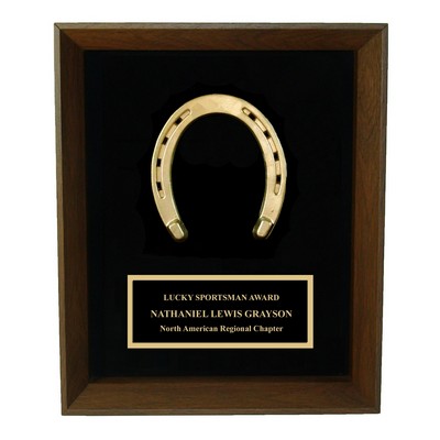 Horseshoe Shadow Frame Plaque