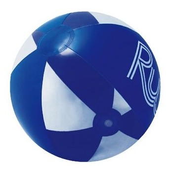 16" Inflatable Blue/Clear Beach Ball