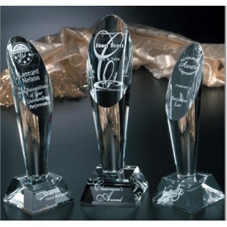 Crystal Series Crystal Award w/Square Base