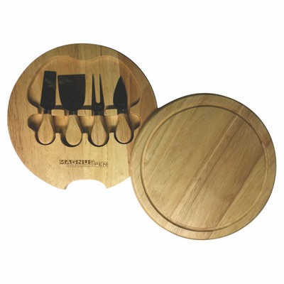 10" Cheese board & 4 Piece Utensil Set (3-5 Days)