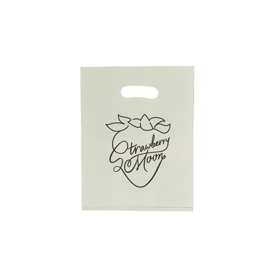 Frosted Ivory Colored Poly Merchandise Bag/ 2.5 Mil (9"x12")