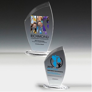 Laser Engraved Allure Acrylic Award (4 1/2"x 8"x 3/8")