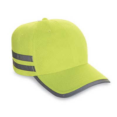 6-Panel 100% Cool-Off Performance Fabric Cap W/ Reflective Tape