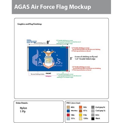 Air Force Flags 5x8 foot