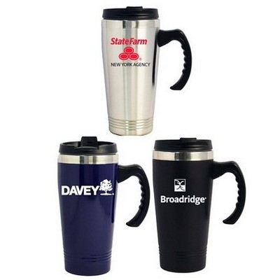 16 Oz. Double Wall Stainless Steel Travel Mug