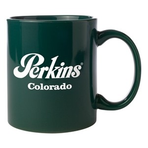 11 Oz. Vitrified C-Handle Mug (Hunter Green)