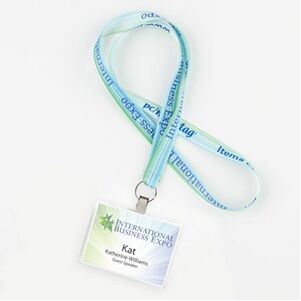 5/8" High Volume Key Ring Dye Sublimated Lanyard