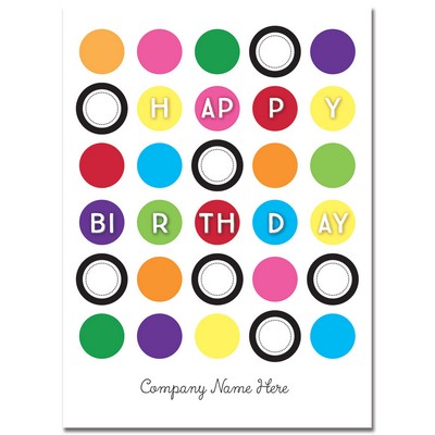 Birthday Circles Logo Card